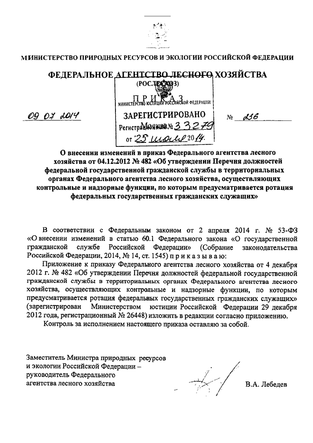 Приказ рослесхоза 69 о проекте освоения лесов