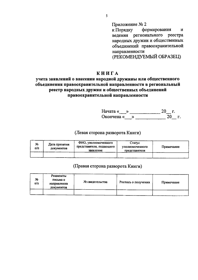 Приказ 736 о регистрации