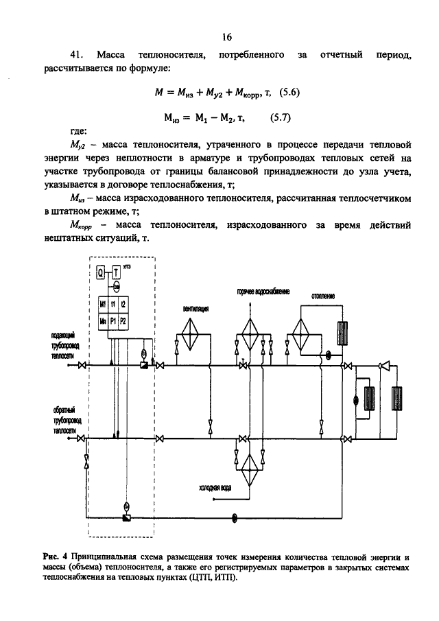 Коммерческий учет тепловой энергии теплоносителя методика