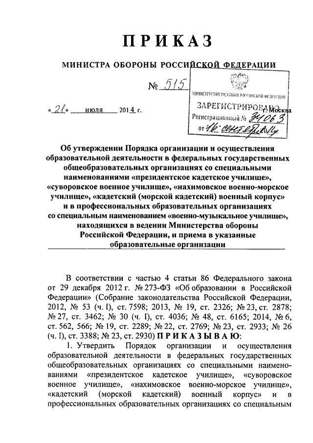 Положение об утверждении порядка организации и осуществления образовательной деятельности в ворде