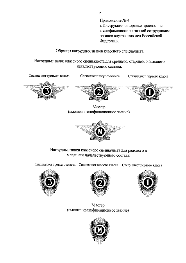 Приказ о присвоении звания мвд образец