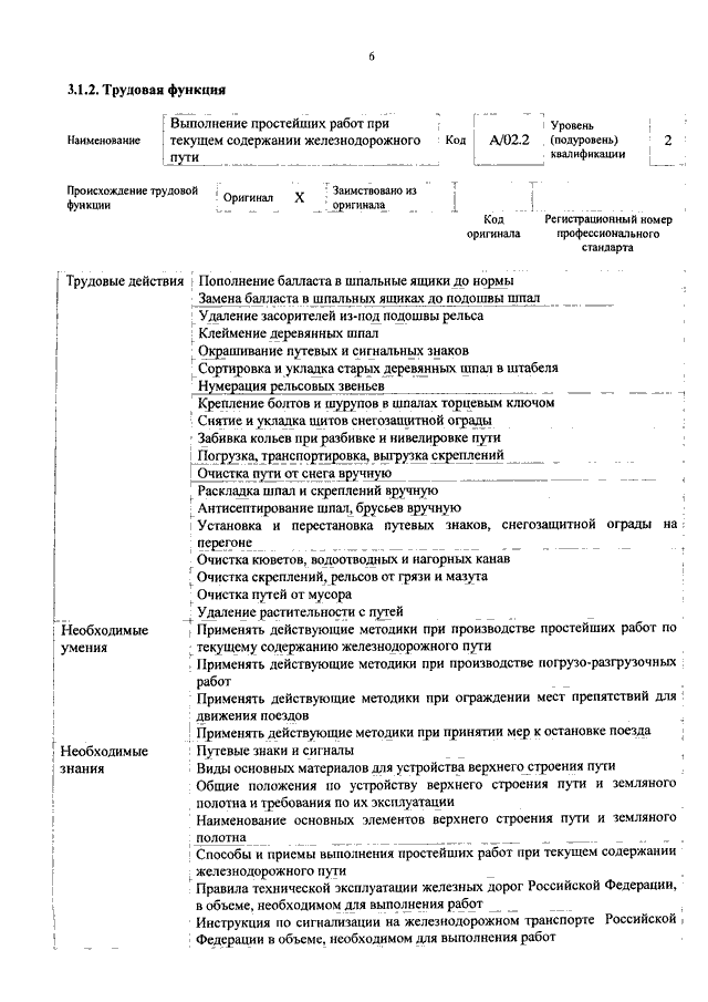 Производственная характеристика монтера пути 2 3 разряда образец