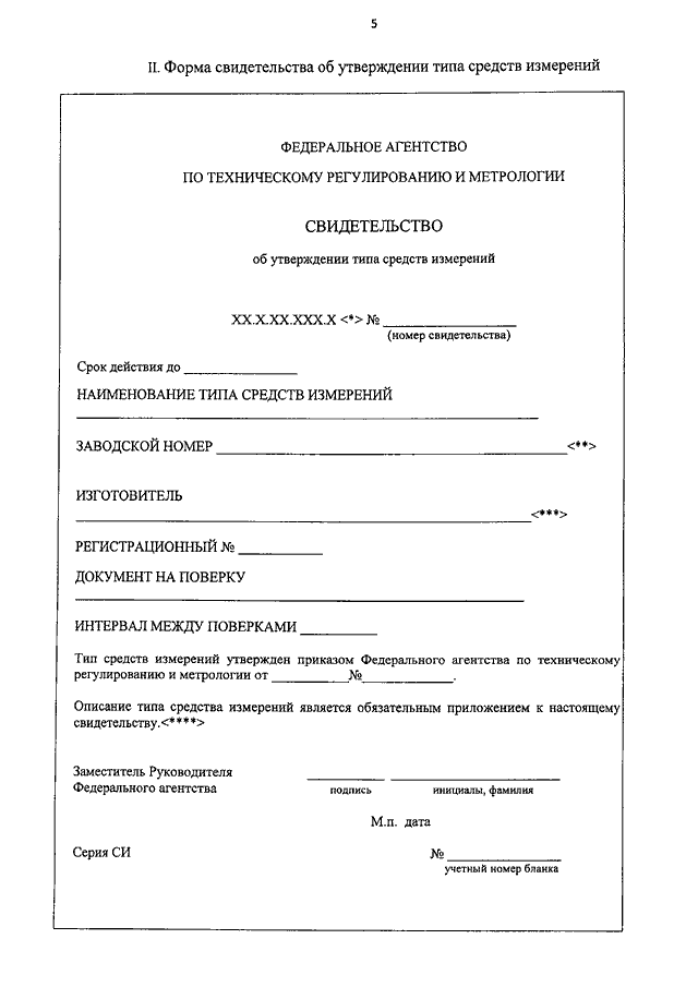 Утверждение типа стандартных образцов или типа средств измерений удостоверяется