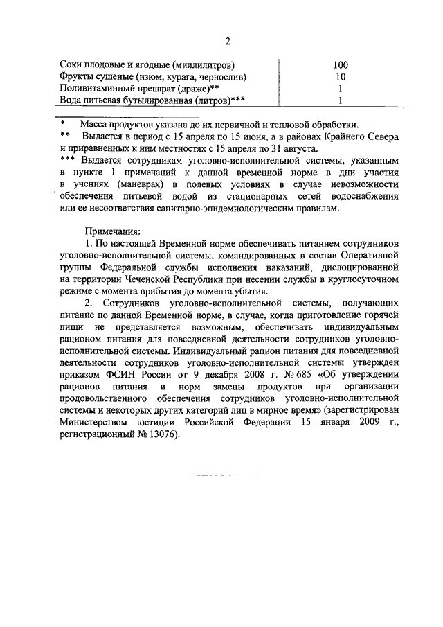 Приказ 116 статус. Приказ об обеспечении работников питьевой водой. Временная норма ФСИН России. Рацион питания УИС. Приказ ФСИН по норме продовольствия для сотрудников.