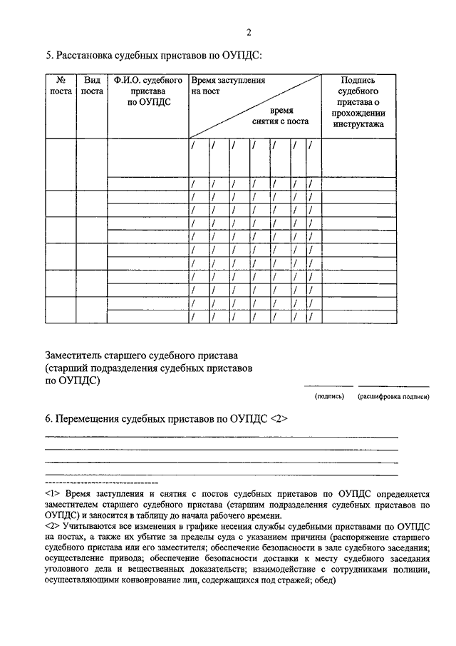 Постовой ведомости образец