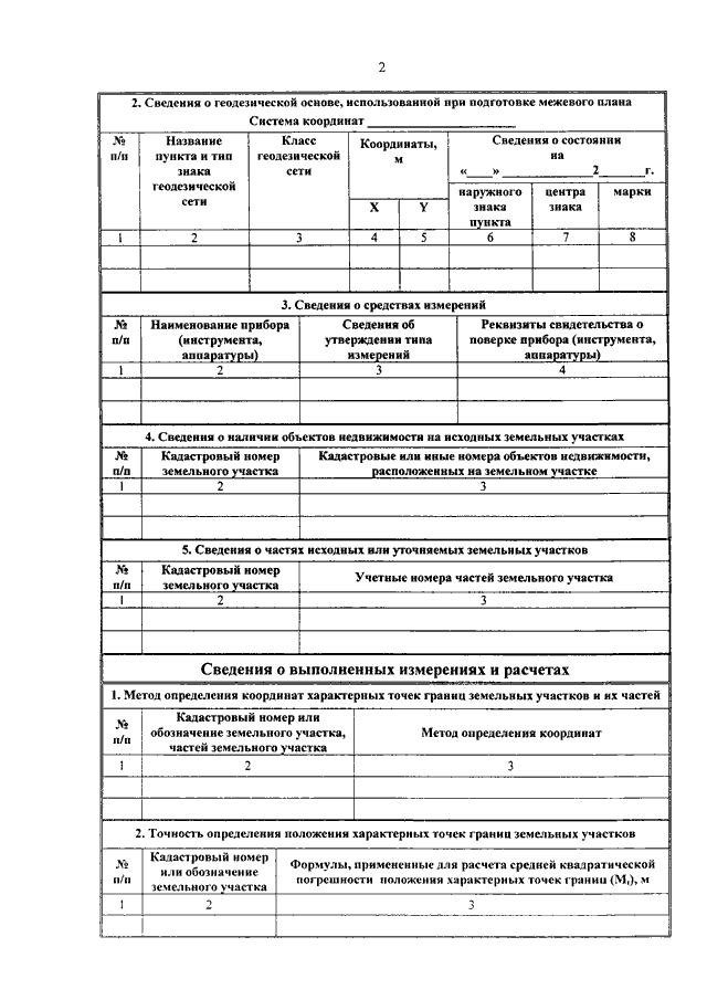 Приказ 412 об утверждении формы межевого плана с изменениями