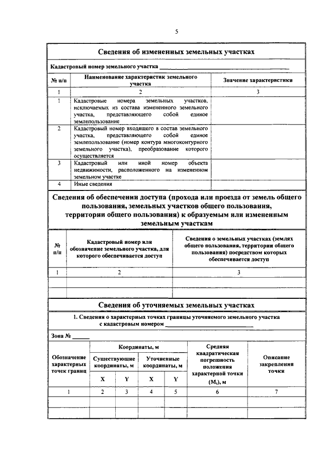 Приказ об утверждении межевого плана