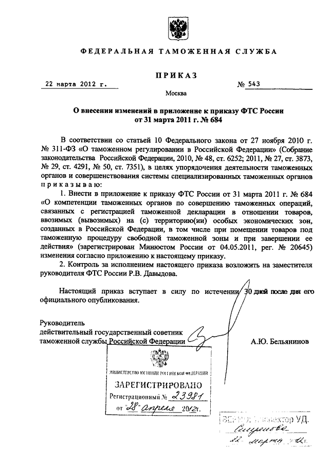 Каким приказом фтс россии утверждено руководство по метрологическому обеспечению таможенных органов