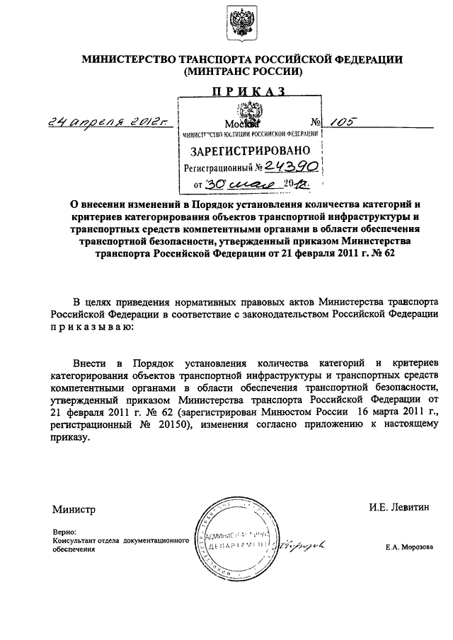 Приказ на категорирование объекта образец