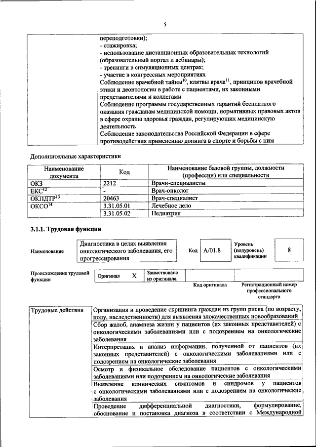 Профессиональный стандарт врач терапевт