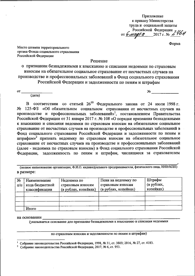 Решение о списании неустойки образец
