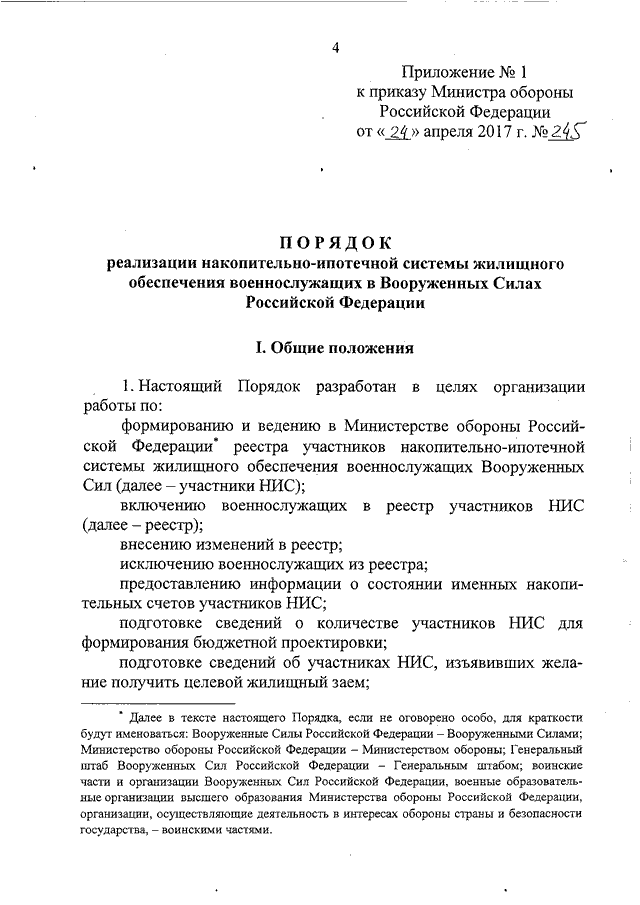 приказ 245 от 24.04.2017