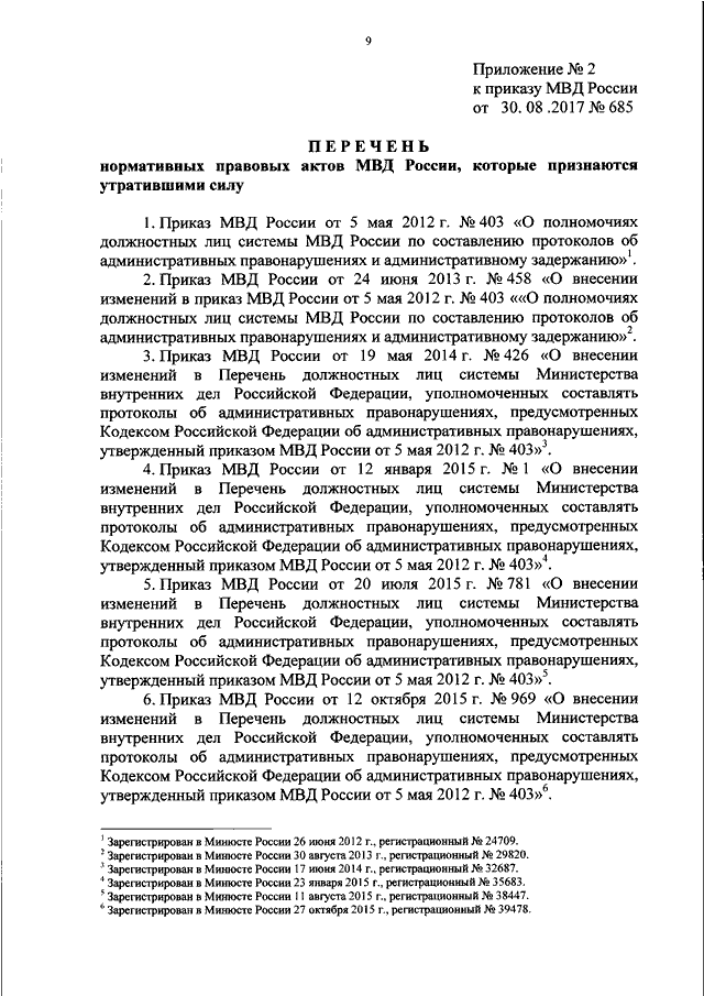 Приказ мвд протокол