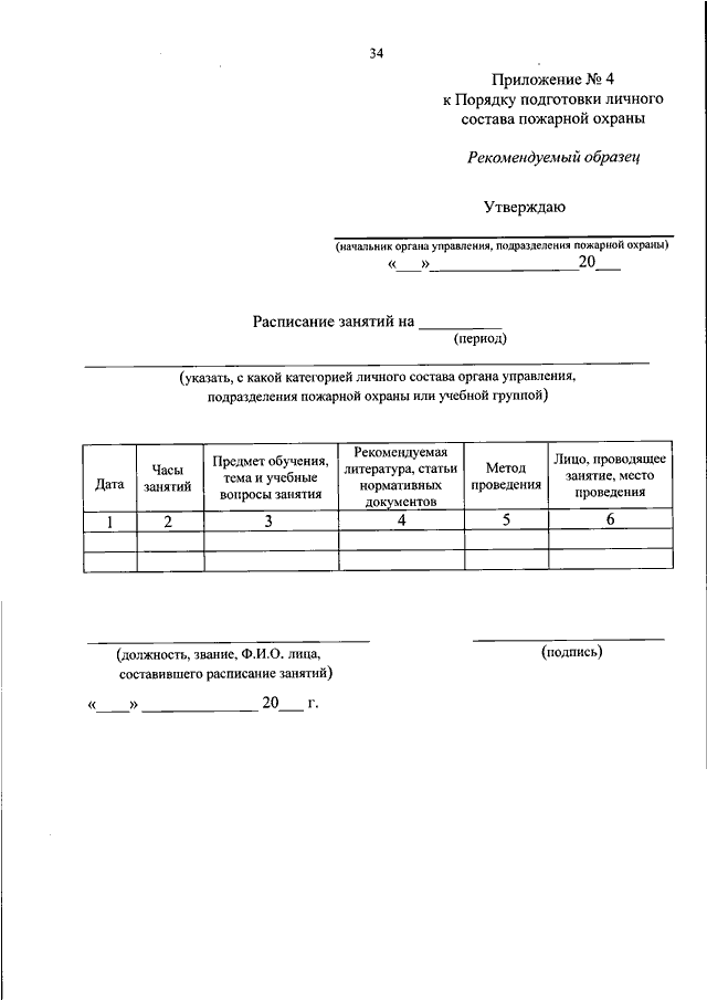 Приказы пожарной охраны