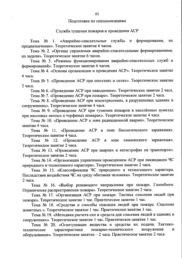 Основы организации тушения и проведения аср. Приказы пожарной охраны.