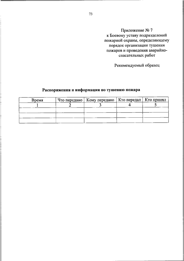 Устав подразделений пожарной охраны 444