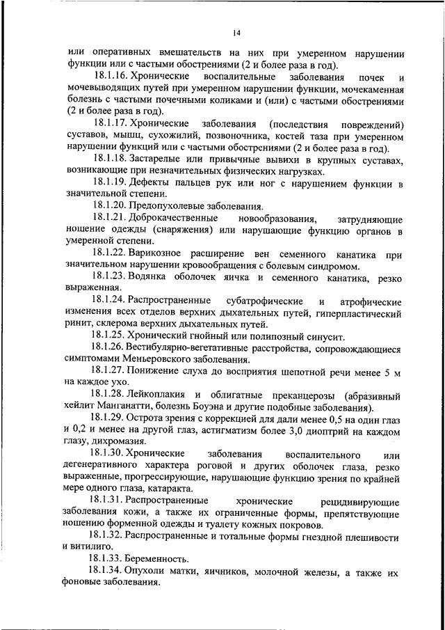 Требования к состоянию здоровья граждан поступающих на военную службу по призыву