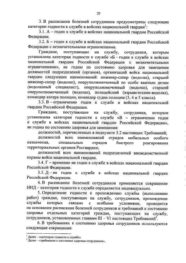 Требования к состоянию здоровья граждан поступающих на военную службу по призыву