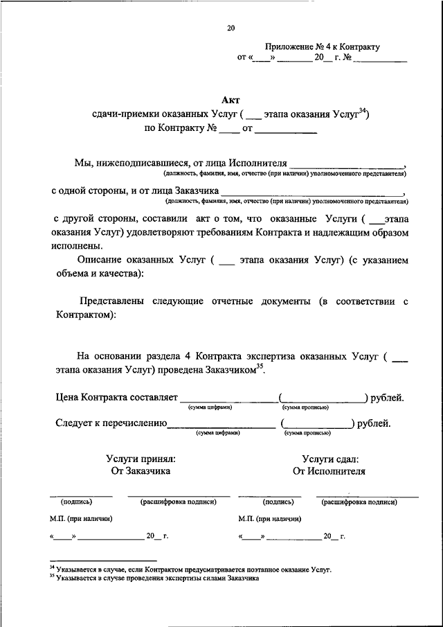 Акт о не приемке товара образец 44 фз