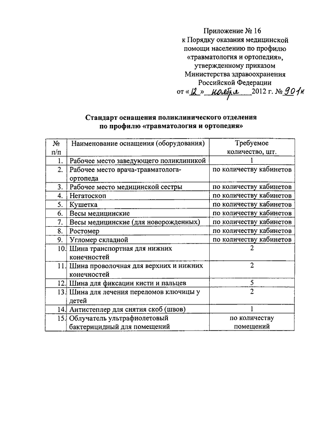 Стандарт оснащения кабинетов поликлиники взрослых. 543н приказ Министерства здравоохранения. 543н приказ Министерства здравоохранения поликлиника. Приказ 543 Минздрава РФ. Приказ 901н от 12.11.2012 травматология и ортопедия.