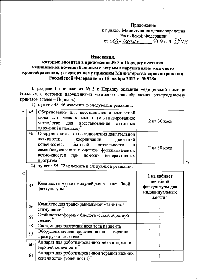 Приложение 3 к приказу