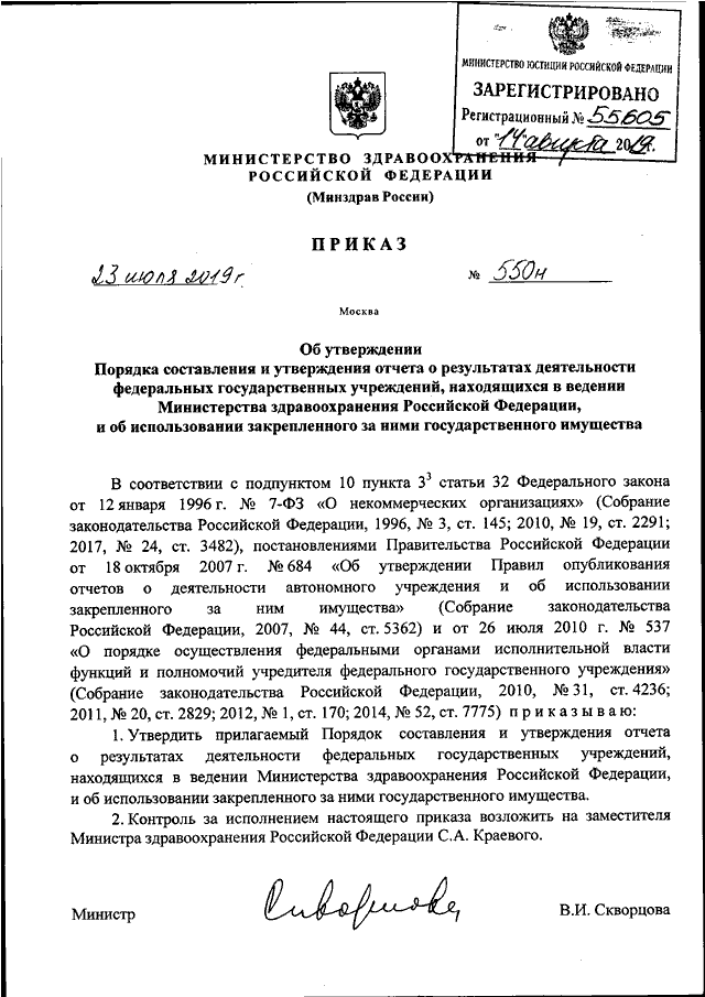 Приказ минфина рф 186н порядок составления и утверждения плана фхд на 2020 год