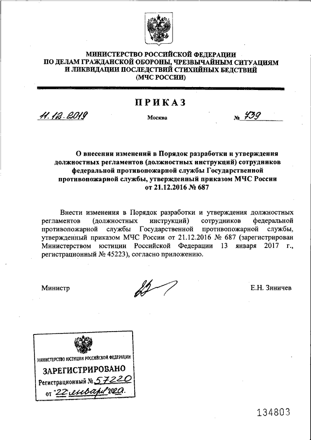 Приказы мчс рф 2021