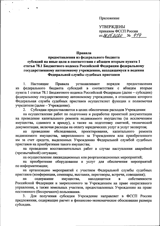 Заявка на получение субсидии на иные цели образец