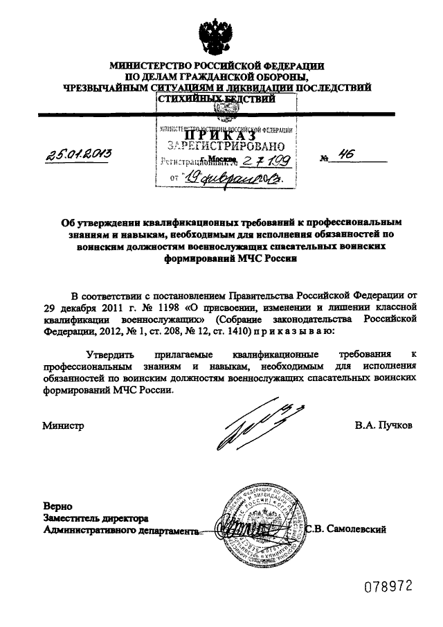 Приказ мчс рф 583. Приказы МЧС России. Приказ МЧС России 41 о квалификационных требованиях. Квалификационные требования к сотрудникам МЧС. Приказ 12 МЧС.