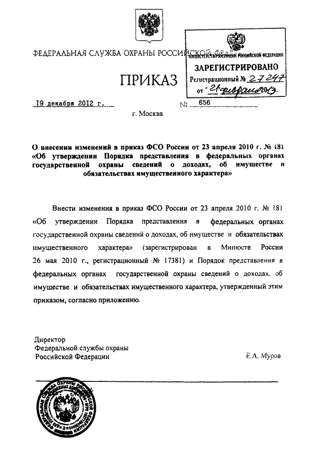 Руководство фсо россии список