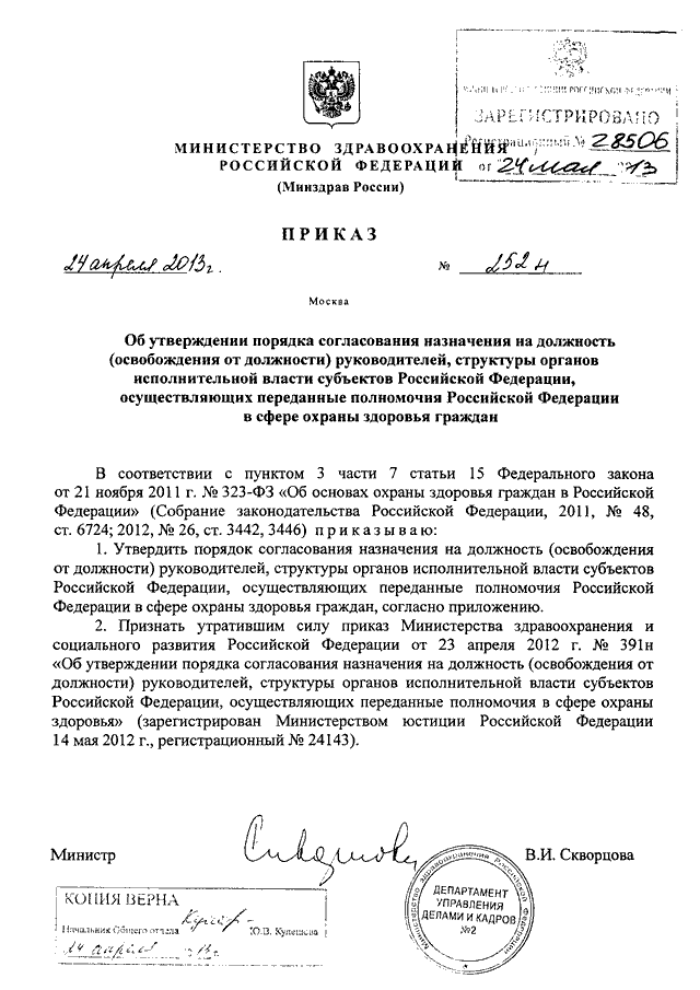 Министр приказ здравоохранения от 24. Порядок согласования приказа. О согласовании назначения на должность. Письмо на согласование кандидатуры на должность. Приказ о согласовании приказов.