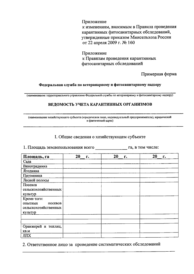 План проведения фитосанитарных карантинных обследований образец