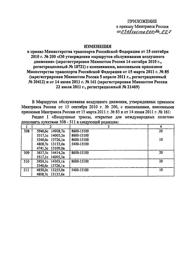 Приказ министерства транспорта