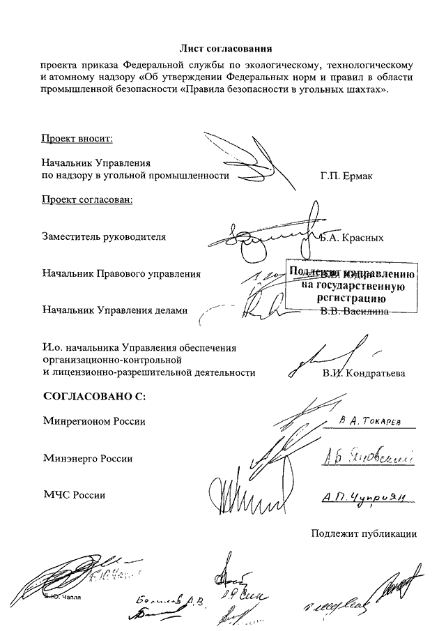 Согласование проекта приказа