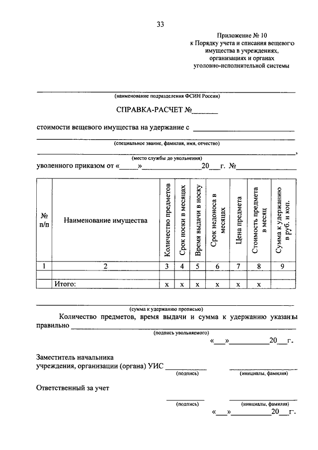 Приказы фсин 5473